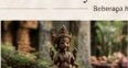 Balinese Dancer Sculpture in Temple Garden