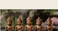 Miniature Meditative Monks Set