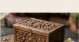 Carved Jewelry Keepsake Box with Frangipani